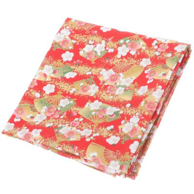 Red Japanese Furoshiki Wrapping Cloth for Bento Lunch Boxes