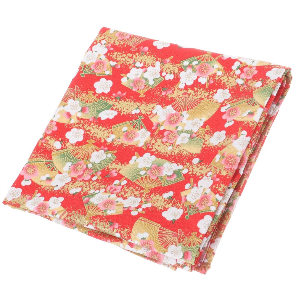 Red Japanese Furoshiki Wrapping Cloth for Bento Lunch Boxes