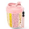 New 7-Compartment Medicine Packaging Cup, Medicine Box, Travel Office, Fitness Food Grade Material (Pink) view 1