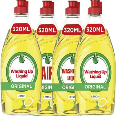 4 X Fairy Lemon Washing Up Liquid 320ml