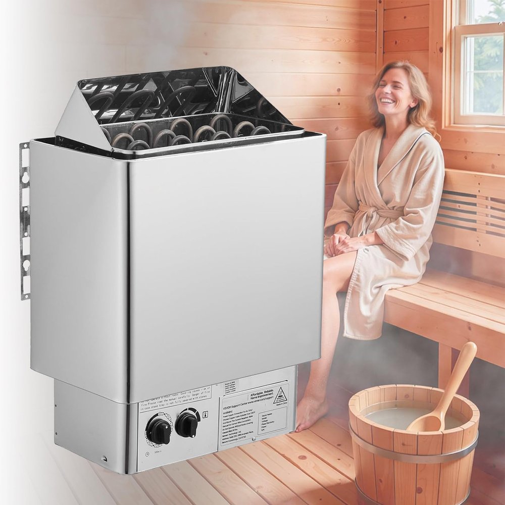 AETEREOS Sauna Heater, Dry Steam Bath Saunas Stove with Pre-Drilled Bracket, Fit 76.5 to 318 CU.FT Saunas Rooms, Steam Bath Stoves for Home, Commercial, Leisure Venues - 220V 8KW