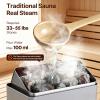 AETEREOS Sauna Heater, Electric Sauna Stove, Steam Bath Sauna Heate 3h Timer and Adjustable Temp for Max. 76-318 Cubic Feet, Home Hotel Spa Shower Use 220V 4.5KW view 2