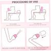 Perineal Bottle for Postpartum Care, 500ml Portable Handheld Upside Down Peri Bottles with Cover, Postpartum Essentials for New Moms Perineal Recovery & Cleaning Bottle (Pink) view 3