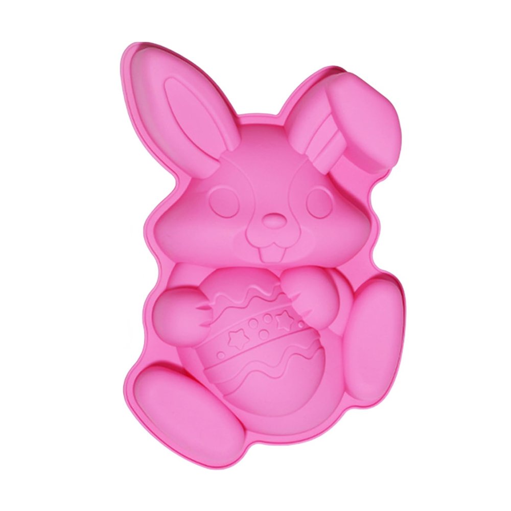 Food Grade Silicone Easter Rabbits Eggs Baking Molds Up to 230C Flexible for Easy Cake Release and Decorating Food Grade Silicone Baking Tool