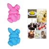 Food Grade Silicone Easter Rabbits Eggs Baking Molds Up to 230C Flexible for Easy Cake Release and Decorating Food Grade Silicone Baking Tool view 2