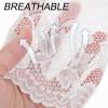 Ciieeo Lace Arm Sleeves Thin Skin Breathable and Comfortable 1 Pair for Women Forearm Cover with Floral Pattern for Running and Biking view 4