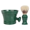 COSMEVIVI Portable Shaving Brush and Pig Bristles for Men with Foam Bowl Polystyrene Handle Create Rich Lather Easily Male Grooming Kit Set for Travel and Home Use view 1