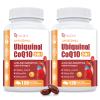 (2 Packs) 1000mg Liposomal CoQ10 Ubiquinol with Omega-3 120 Softgels, Advanced Coenzyme Q10 High Strength & Absorption, Naturally Fermented CoQ10 Supplement for Antioxidant, Heart & Energy Support view 1