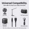 1pcs USB to 5V DC Cable 3.5 x 1.35mm Jack Charging Cord,dc 5v charger,usb to dc power cable Compatible with Electric Toothbrush HUB Splitter Router LED Lights, Black 1M view 4