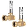 EasyByMall 2 Pack Water Hammer Arrestor, Brass 3/4" NH Straight-Through for ELIMINATOR for Washing Machine, Reduces Noise Up to 250 PSI view 1