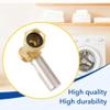 EasyByMall 2 Pack Water Hammer Arrestor, Brass 3/4" NH Straight-Through for ELIMINATOR for Washing Machine, Reduces Noise Up to 250 PSI view 2