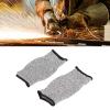 Zerodis Horticultural Protective Equipment 5 Safety Cut Half Finger Arm Sleeve for Kitchen Woodworking Gardening for Thin Skin Anti Abrasion Safety Arm Guard for Garden Kitchen 2pcs view 2
