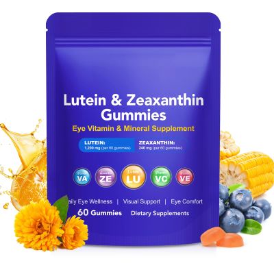 Lutein Gummies with Zeaxanthin, Eye Health Supplement with 40mg Lutein & 8mg Zeaxanthin, Enriched with Vitamins A C E, Daily Vision Support Chewable Gummies, Berry Flavor, 60 Count