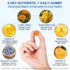 Lutein Gummies with Zeaxanthin, Eye Health Supplement with 40mg Lutein & 8mg Zeaxanthin, Enriched with Vitamins A C E, Daily Vision Support Chewable Gummies, Berry Flavor, 60 Count view 3