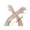 bayicie Floral Lace Arm Sleeves Summer Arm Sleeves UV Fingerless for Women Driving Commuting Grey view 2