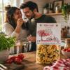 Dalla Costa Love Pasta Premium Italian Pasta Gift Heart Shaped Tricolour Pasta Made in Italy Multiple Pack Sizes (6 x 250g) view 3