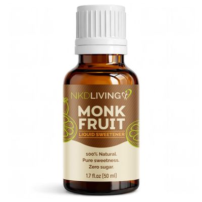 Monk Fruit Decoction Liquid 50ml Natural Liquid Sweetener for Tea, Coffee, Smoothies, Desserts and Everyday Recipes