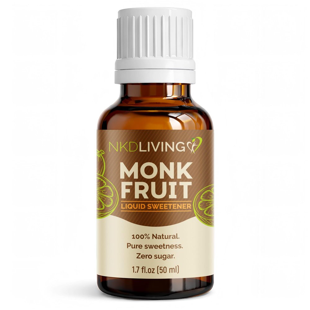 Monk Fruit Decoction Liquid 50ml Natural Liquid Sweetener for Tea, Coffee, Smoothies, Desserts and Everyday Recipes