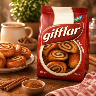 Fakhri Cinnamon Roll 260g Soft Sweet Roll Ideal for Breakfast Snacks and Daily Use