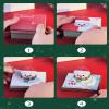 Snowman Paper Sculpture Calendar 2026 Tearable Desk Paper with Clear Acrylic Display Case for Home Decoration Tearable Snowman Desk view 2