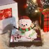 Snowman Paper Sculpture Calendar 2026 Tearable Desk Paper with Clear Acrylic Display Case for Home Decoration Tearable Snowman Desk view 4