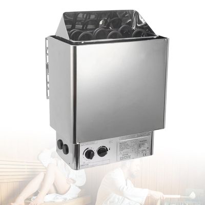 Electric Sauna Stove with Built-in Controls, Timer, and Adjustable Temperature for Dry Steam Sauna Heating
