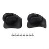 1 Pair of Suitcase Wheels Replacement, Lightweight Design, Compatible with Most Damaged Wheels and Rollers (Black L) view 1