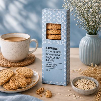 Fakhri Sugar Free Oat Biscuits 160g Crispy Snack Ideal for Tea Time and Daily Use
