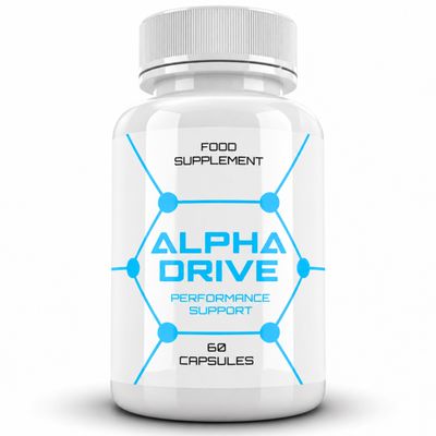 Alpha Drive Performance Support Food Supplement 60 Capsules (1 Month Supply) Daily Routine Formula Made in UK