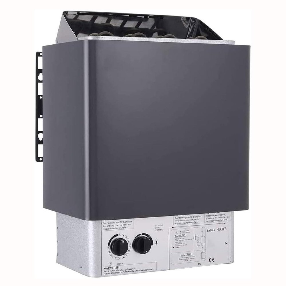 Electric Sauna Heater, 3-9kW Steam Bath Stove with Internal Controller, 3-Hour Timer & Adjustable Temperature for Home, Hotel, Spa