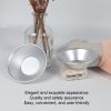 Aramox Aluminum Egg Tart, Food Grade Tartlet Tins for Even Baking and Easy Demolding, 25 Pcs, 7.2x4x2cm for Home Bakers view 2