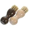 SWOOMEY 2pcs Portable Shoe Brush Cleaning Kit with Pig Hair and Beech Wood for Leather Shoes Oiling and Polishing Tools at Home or Travel view 1