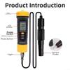 Zoegneer Intelligent Digital Dissolved Oxygen Meter for Water Quality Monitoring in Aquaculture and Sewage Treatment with Large LCD Display Portable Design 0 to 20 mg/L Range Blac view 2