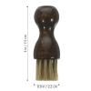 Angoily Shoe Brushes with Beech Wood Handles 2pcs for Polishing and Cleaning and Pig Hair Bristles Compact Size Suede and Leather Shoes for Outdoor and Indoor view 2