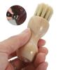 Angoily Shoe Brushes with Beech Wood Handles 2pcs for Polishing and Cleaning and Pig Hair Bristles Compact Size Suede and Leather Shoes for Outdoor and Indoor view 4