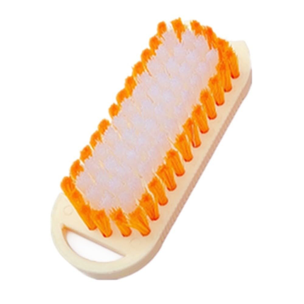 Serenophile Multifunctional Cleaning Brush Thick Oval Plastic Bristle Scrubber for Shoes Laundry Cups and Crevices Sturdy Hard Bristles 14.5cm