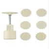 ABS Mooncake Press Set Featuring 6 Floral Stamps to Produce 50g Moon Cakes for Traditional Baking and Festival Preparation view 2
