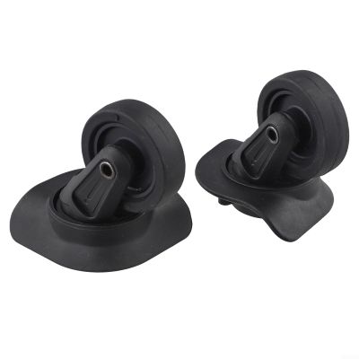 1 Pair Rotating Wheels for Suitcase Replacement Luggage Trolley Plastic Material Compatible with Most Suitcase Types (W142)