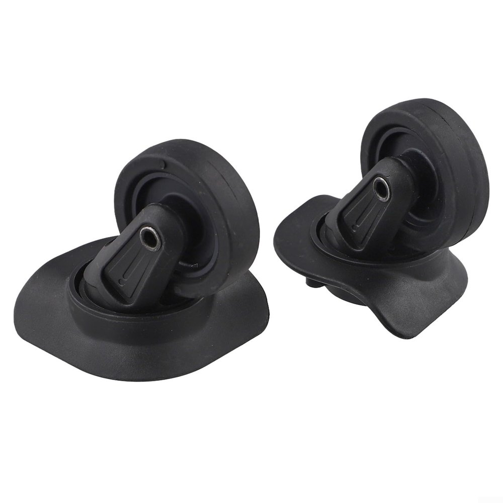 1 Pair Rotating Wheels for Suitcase Replacement Luggage Trolley Plastic Material Compatible with Most Suitcase Types (W142)