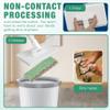 Sweeper Mop with Auto Clamp for Disposable Cloths and Wipes Stainless Steel Floor Cleaner for Bathroom Kitchen Wall Hands Free Clip Mop Any Cloth Tool 20 Pack Refill Option Home Gift view 2