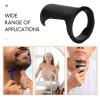 Amosfun Black Plastic Razor Holder and Shave Brush Stand with Stable Base Design to Extend Shaving Brush Life for Men, for Home and Salon Use view 3
