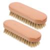Healeved 2pcs Shoe Cleaning Brush Wooden Handle and Bristles for Efficient Polishing and Cleaning, Multi-purpose Shoe and Boot Cleaner Suitable for Home Use view 1