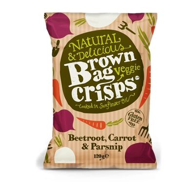 Beetroot, Parsnip & Carrot - Veggie Crisps - 8 x 120g