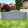 EasyByMall 210D Arc-Shaped Outdoor Sofa Cover, Waterproof 3000MM UV Resistant Furniture Protector for Curved Couches, Oxford Fabric with PU Coating, Grey view 3