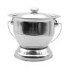 PIXZCSA Portable Urinal Pot with Lid Excellent Household Spittoon Choice Good for Travel and Emergency Situations Home Chamber Pot Travel Potty Bedpan with Lid , Silver , 25x19x20.5cm view 4