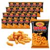 Osem Bamba 28g Peanut Butter Puffs Cheddar Flavour Pack of 24 - Light Crunchy Corn Snack Bags, Savoury Treats for Lunchboxes, Sharing, Travel, and Everyday Snacking view 1