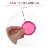 Hemobllo Foldable Silicone Period for Women, Leak-Proof and Sustainable Feminine Care, for Swimming and Running, Red Reusable view 4