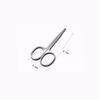 Professional Facial Hair Scissors Solid Stainless Steel Scissors Round Safety for Eyebrows Eyelashes Nose Hair Ear Mustache Trimming view 2