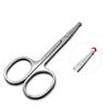 Professional Facial Hair Scissors Solid Stainless Steel Scissors Round Safety for Eyebrows Eyelashes Nose Hair Ear Mustache Trimming view 4