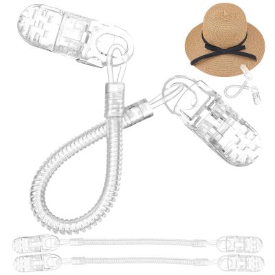 Baluue 3pcs Adjustable Hat Retainer Clips Elastic Windproof PC Hat Strap Connectors Flexible Stretch and Creative Design for Outdoor Activities and Everyday Use